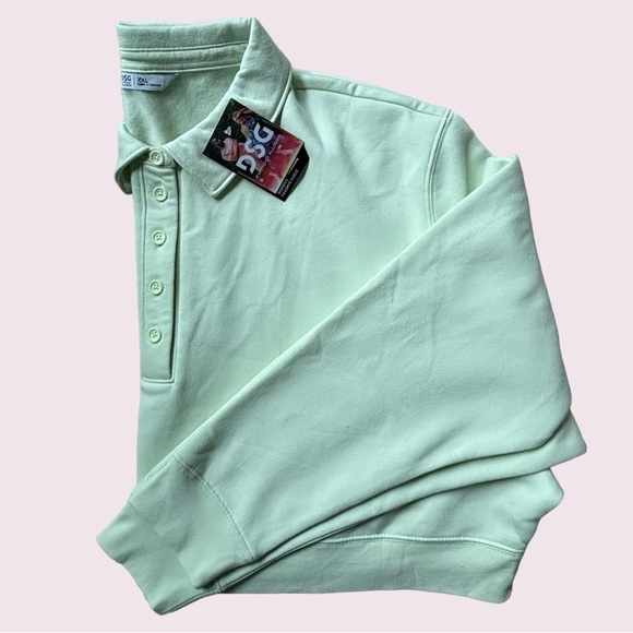 DSG Twitch and Allison, Polo Fleece Cropped Pullover - Picture 1 of 6